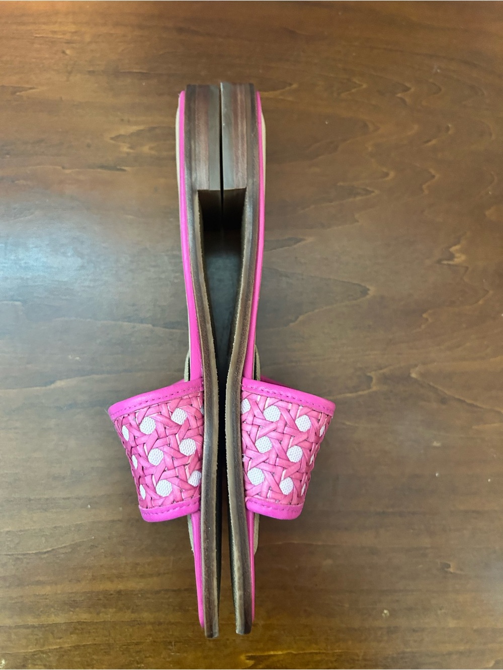 Jack Rogers Hot Pink Woven Slide Sandal size9 - Picture 4 of 12